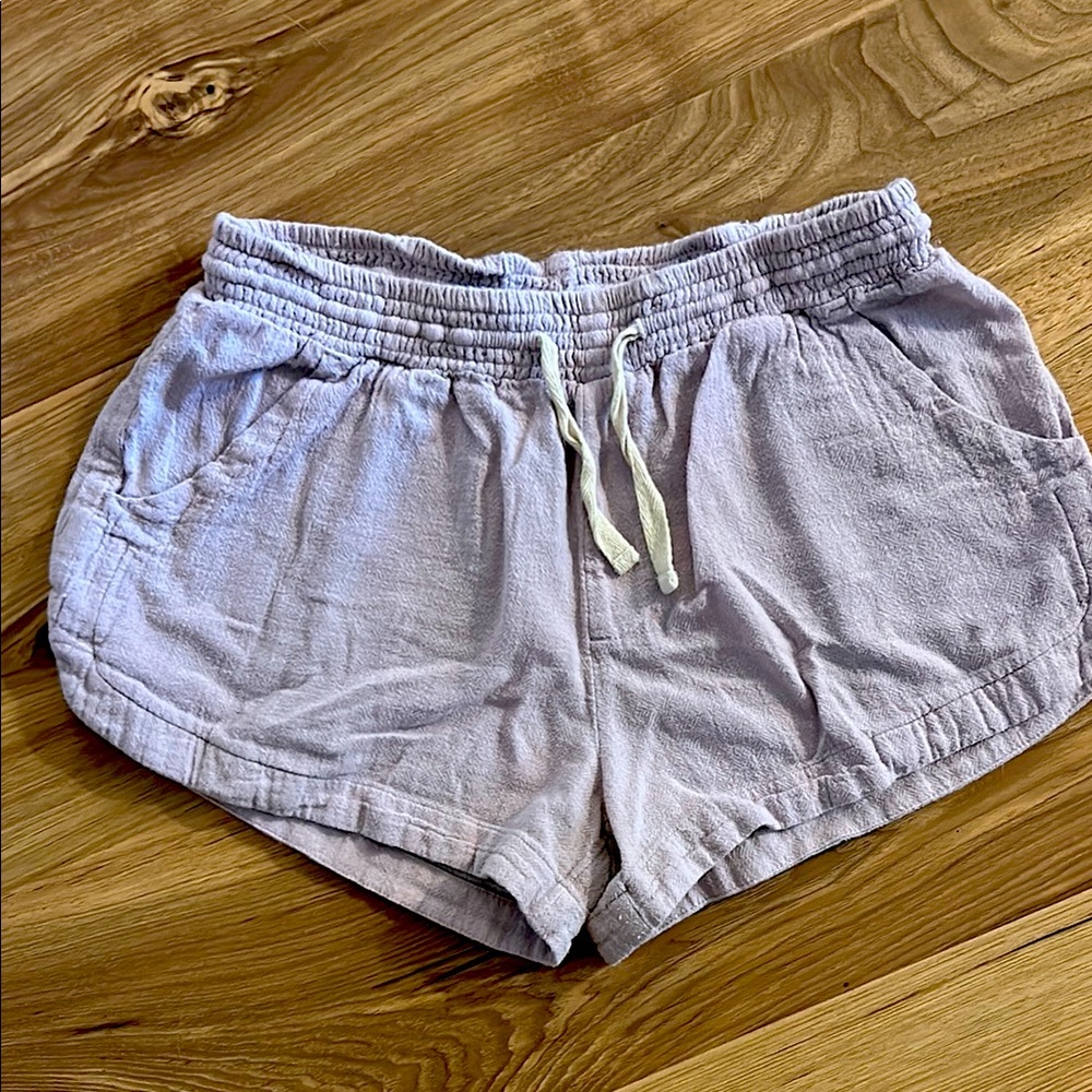 Rip Curl Gray Athletic Shorts Elastic Waistband Lightweight